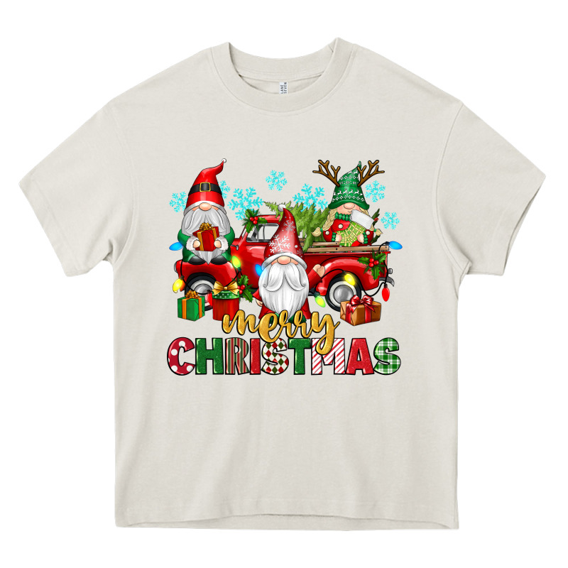 Merry Christmas Gnome Truck Heavy Core Tee by texasbilliewilder | Teevron