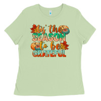 Matcha tis the season to be grateful Ladies Tee - CowGirlArtShop