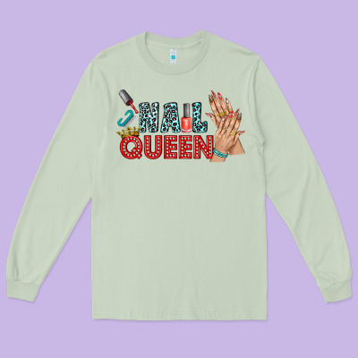 Nail Queen Bbs Long Sleeve Tee Designed By Bundleandbundleshop