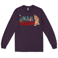 Plum nail queen bbs Long Sleeve Tee - BundleAndBundleShop