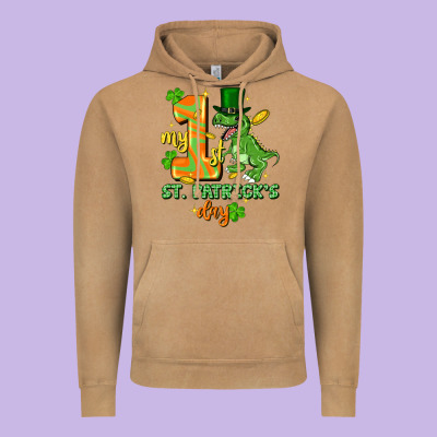 My First St. Patricks Day Vintage Hoodie Designed By Fadigitalartstudio