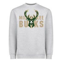 Heather Grey Milkwaukee Bucks Heavyweight Sweatshirt - artisFamous