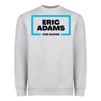 Heather Grey Eric Adams for mayor Heavyweight Sweatshirt - artisFamous