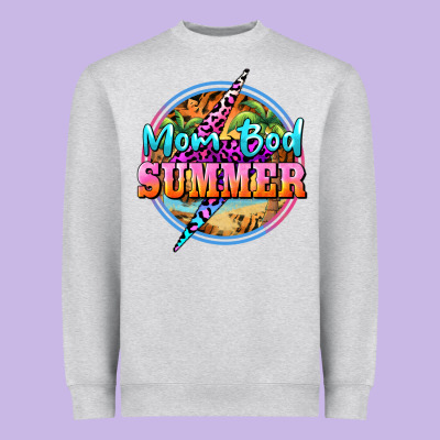 Mom Bod Summer Heavyweight Sweatshirt Designed By Barkaloodesign