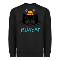 Black jelly cat Heavyweight Sweatshirt - artisFamous