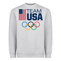 Heather Grey usa team Heavyweight Sweatshirt - artisFamous