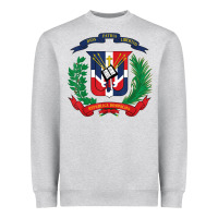 Heather Grey dominican republic flag national emblem republica dominicana t shirt Heavyweight Sweatshirt - artisFamous