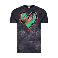 Cloud Black Feather Heart Vintage Tee - Jasminsmagicworld