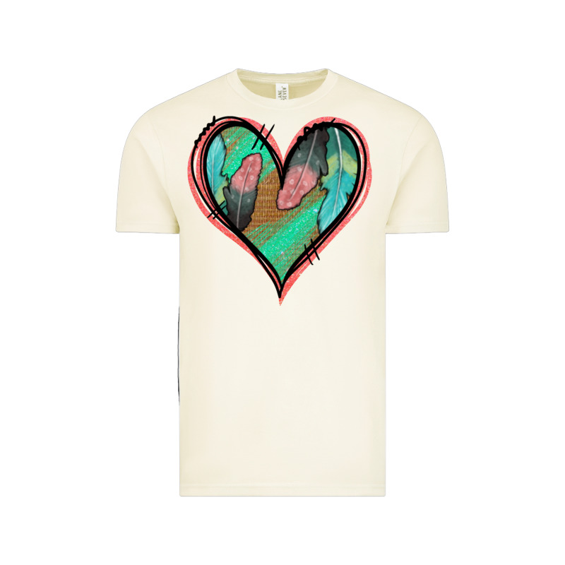 Feather Heart Vintage Tee by Jasminsmagicworld | Teevron
