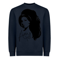 Navy Amy Winehouse Heavyweight Sweatshirt - artisFamous
