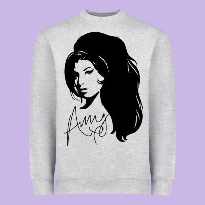 Amy Winehouse Heavyweight Sweatshirt Designed By Artisfamous