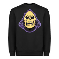 Black Vintage Skeletor Heavyweight Sweatshirt - artisFamous