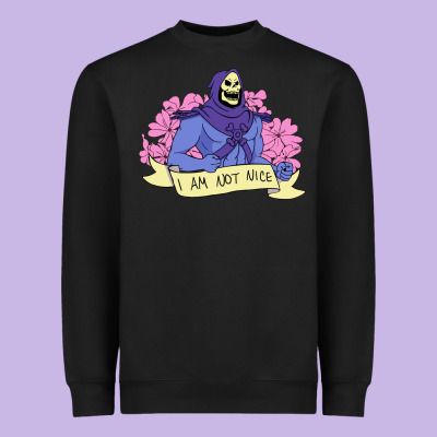 Vintage Skeletor ı Am Not Nice Heavyweight Sweatshirt Designed By Artisfamous