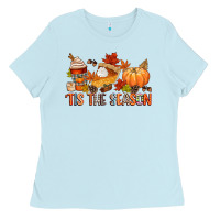 Baby Blue tis the season Ladies Tee - CowGirlArtShop