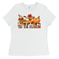 White tis the season Ladies Tee - CowGirlArtShop