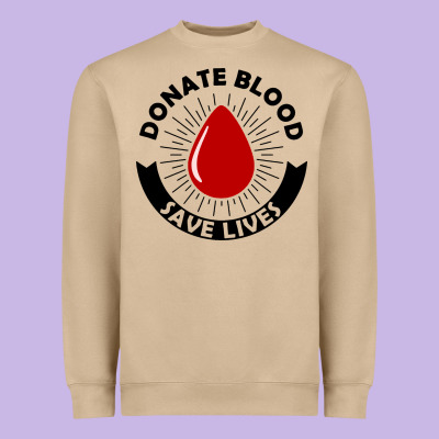 Donate Blood Save Lives Blood Donor Heavyweight Sweatshirt Designed By Artisfamous