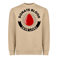 Mushroom donate blood save lives blood donor Heavyweight Sweatshirt - artisFamous