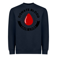 Navy donate blood save lives blood donor Heavyweight Sweatshirt - artisFamous