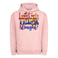 Pigment Salmon i can't even think straight Urban Hoodie - JahusDesignShop