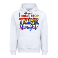 White i can't even think straight Urban Hoodie - JahusDesignShop