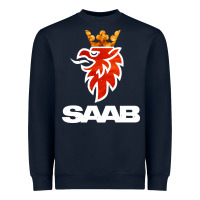 Navy saab Heavyweight Sweatshirt - artisFamous