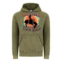 Vintage Olive American cowgirl 4th of july Vintage Hoodie - FaDigitalArtStudio