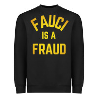 Black fauci is a fraud Heavyweight Sweatshirt - artisFamous