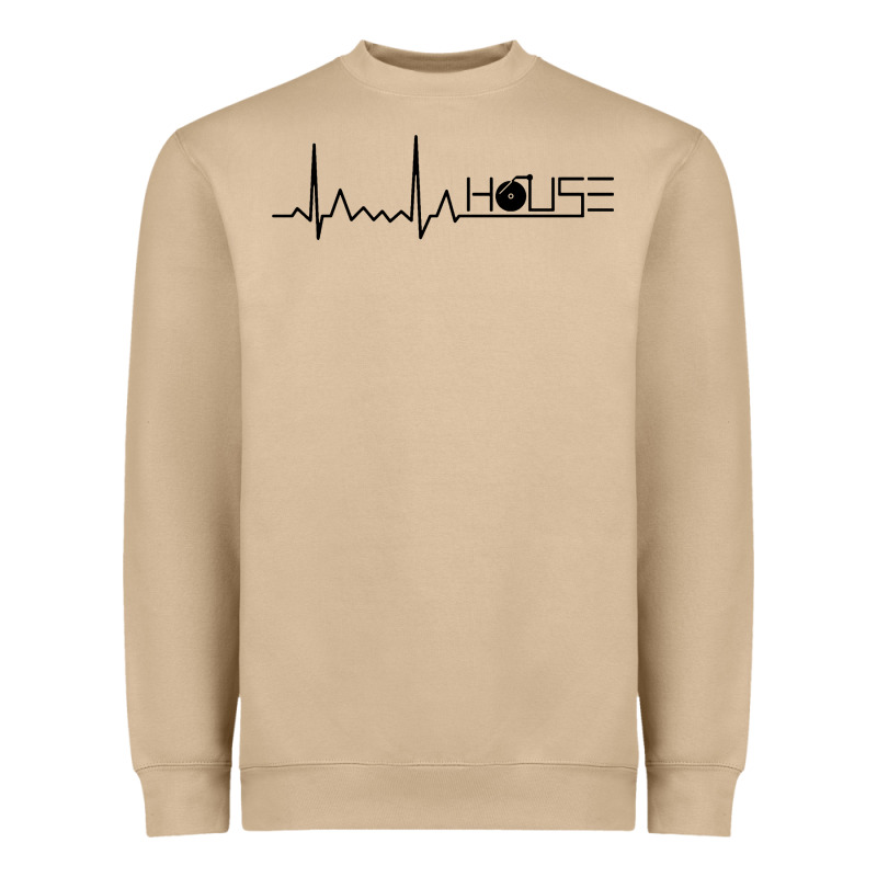 House Music Heartbeat Heavyweight Sweatshirt by artisFamous | Teevron
