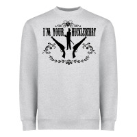 Heather Grey i'm your huckleberry Heavyweight Sweatshirt - artisFamous