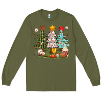 Army Green baseball trees bbs Long Sleeve Tee - BundleAndBundleShop