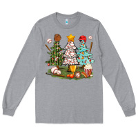 Heather Grey baseball trees bbs Long Sleeve Tee - BundleAndBundleShop