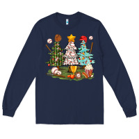 Navy baseball trees bbs Long Sleeve Tee - BundleAndBundleShop