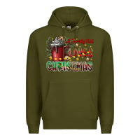 Army Green afamilytloveschristmas Premium Hoodie - CowhideDigitalArt