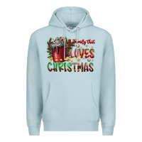 Blue Mist afamilytloveschristmas Premium Hoodie - CowhideDigitalArt