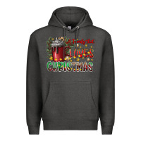 Charcoal Heather afamilytloveschristmas Premium Hoodie - CowhideDigitalArt