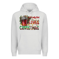 Dove Grey afamilytloveschristmas Premium Hoodie - CowhideDigitalArt