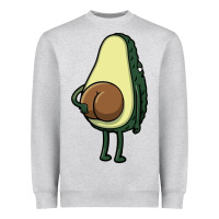Heather Grey funny fruit avocado Heavyweight Sweatshirt - artisFamous