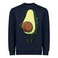 Navy funny fruit avocado Heavyweight Sweatshirt - artisFamous
