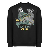 Black the ain't fast club Heavyweight Sweatshirt - artisFamous