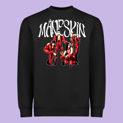 Maneskin Rock Heavyweight Sweatshirt Designed By Artisfamous