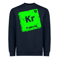 Navy kr kryptonite Heavyweight Sweatshirt - artisFamous