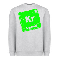 Heather Grey kr kryptonite Heavyweight Sweatshirt - artisFamous