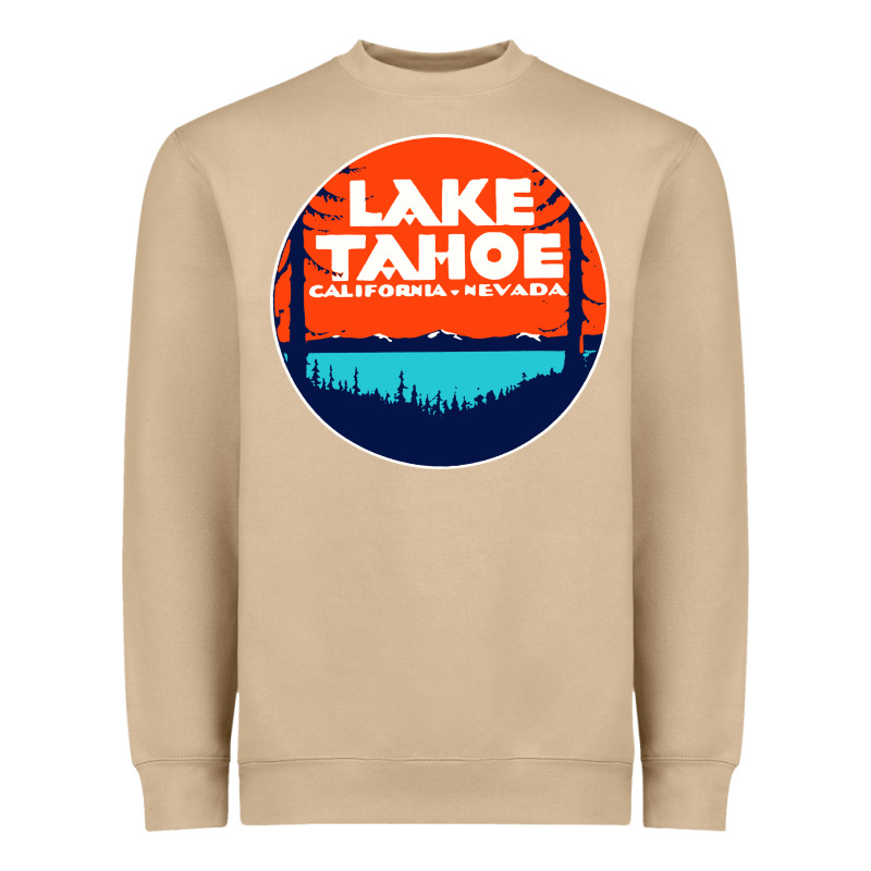 Lake Tahoe California Heavyweight Sweatshirt by artisFamous | Teevron