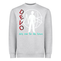 Heather Grey devo duty now for the future Heavyweight Sweatshirt - artisFamous
