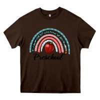 Chocolate Brown preschool rainbow Heavy Core Tee - RanaPortraitStore