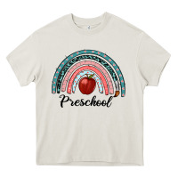 Cream preschool rainbow Heavy Core Tee - RanaPortraitStore