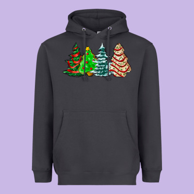 Christmas Tree Cakes And Christmas Trees  Ado Heavyweight Hoodie Designed By Adodesignshop