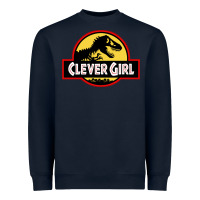 Navy clever girl Heavyweight Sweatshirt - artisFamous