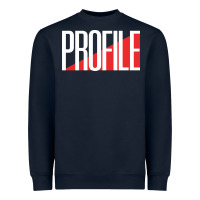 Navy profile records Heavyweight Sweatshirt - artisFamous