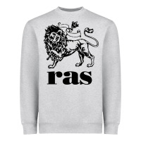 Heather Grey ras records Heavyweight Sweatshirt - artisFamous